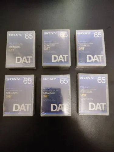 Lote 6 fitas Dat Sony 65 .PDP-65C