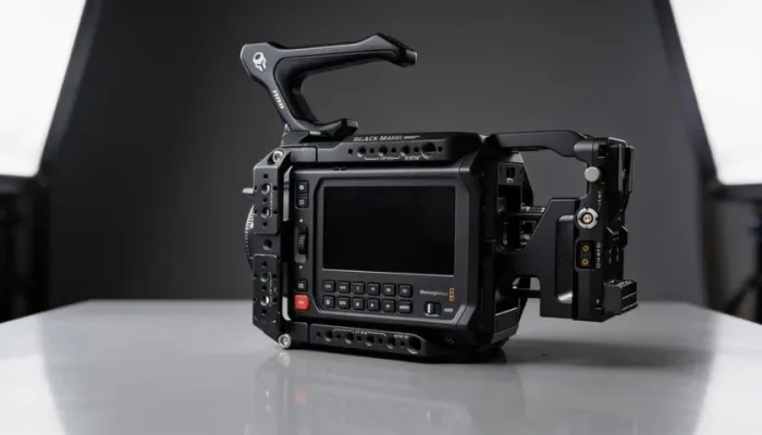 Blackmagic Pyxis com cage Tilta
