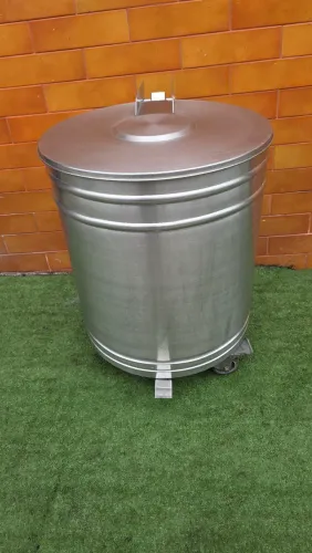 Lixeira industrial inox 304 Tramontina