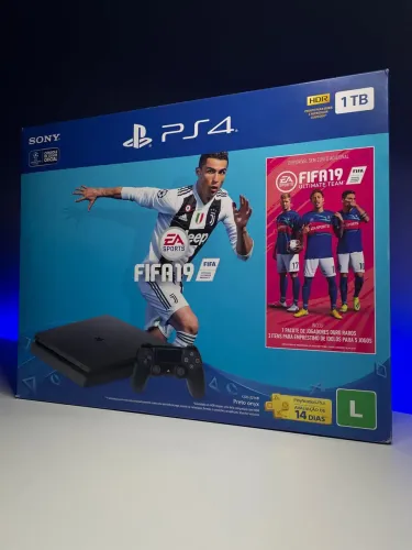 PS4 SLIM 1 TB | Estado de novo | 32 jogos