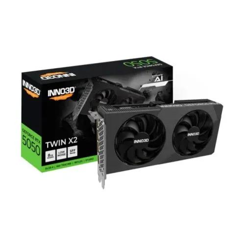 Placa De Video Gpu Inno3d Geforce RTX 5050 Twin X2 8GB 128bits Gddr6(Nova/Garantia)