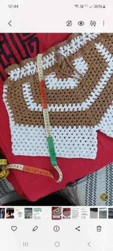 Short feito a mão linha