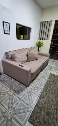 Sofá 4 lugares reversível 