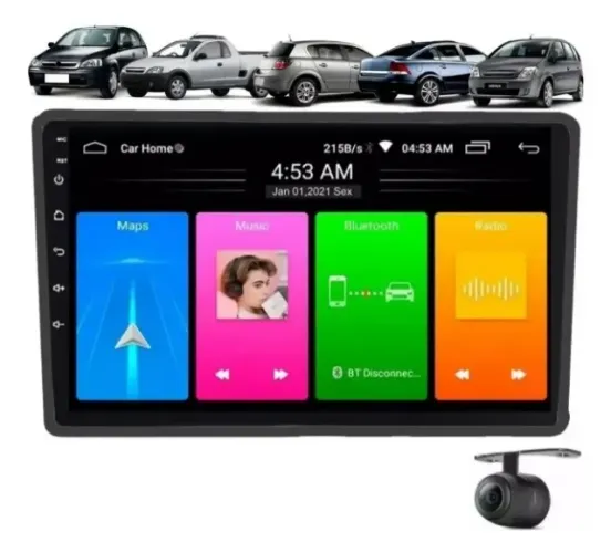 Central Multimídia Android 13 9 Pol. Carplay Zafira, Vectra, Corsa, Meriva e Montana