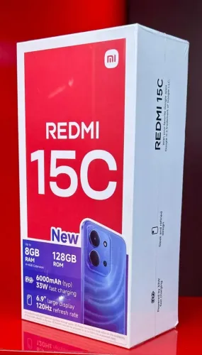 Xiaomi Redmi 15C - 4GB - 128GB - GL - MIDNIGHT BLACK- Produto Novo com Garantia