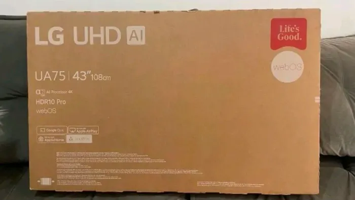 Smart TV LG 43" 4k (LACRADA) NF e garantia