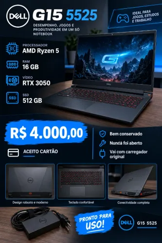 Notebook Gamer Dell G15 5525