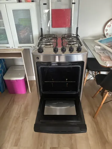 Fogão inox cônsul 4 bocas