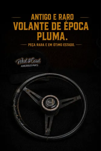 Volante de epoca pluma raridade