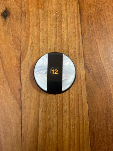 Botão (Bequinho) do Botafogo de 44,72mm, de ficha de pôquer e acrílico - cód: 025