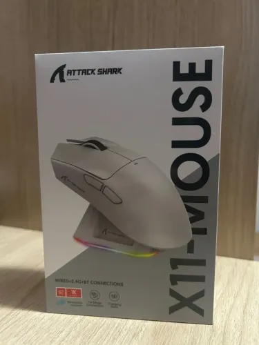 *LACRADO* Mouse Gamer sem Fio Attack Shark X11 com Base de Carregamento