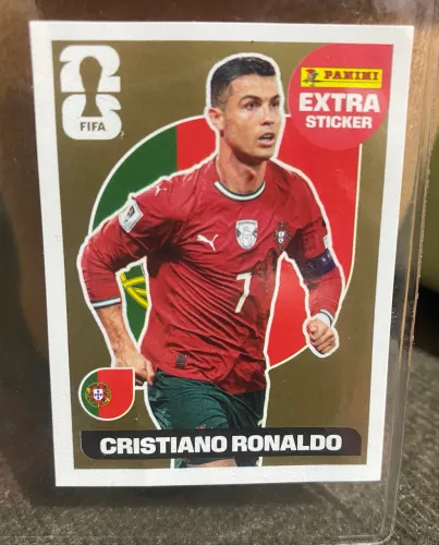 Figurinha Cristiano ronaldo ouro