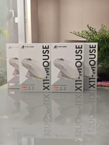 Mouse Sem Fio Attack shark x11 com base de carregamento (Novo)