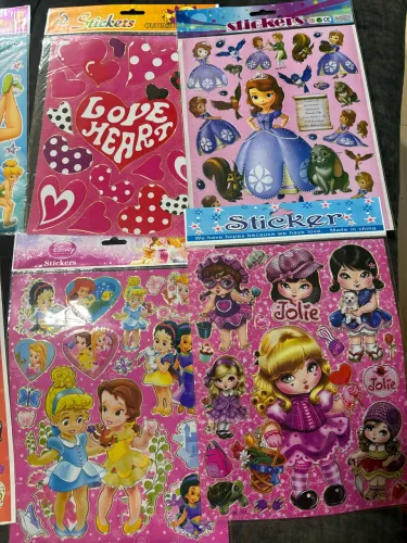 Lote adesivos vintage papelaria