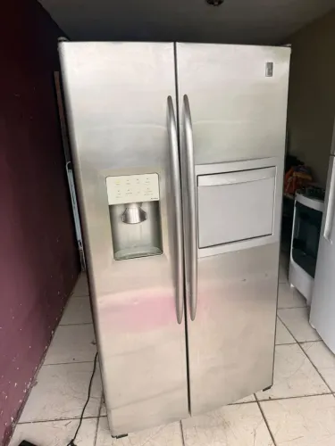 Geladeira side by side inox frost free ENTREGO