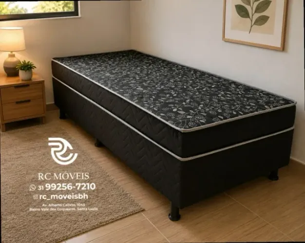 Base box solteiro 88x1.88 Molas Ensacadas Acoplado Direto da Fábrica