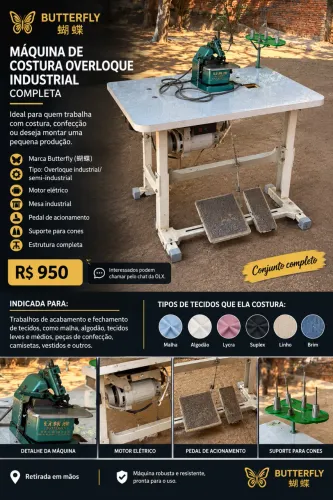 Máquina de costura overloque