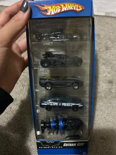 Coleção 5 carros Batman Begins Gotham City Hotweels