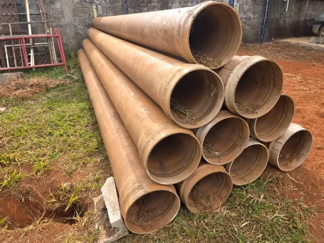Tubo PVC Tigre ocre para água 300mm (30 cm) SEM USO