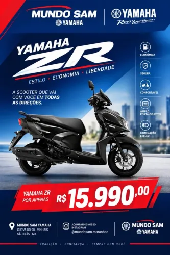 Yamaha Zr 0km 2026 | Consulte condições | São Luís