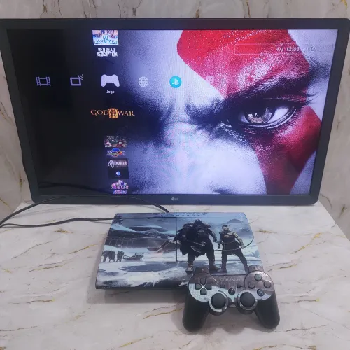 PS3 500GB DESBLOQUEADO CHEIO DE JOGOS