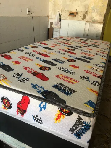 Cama box solteirão de fábrica 