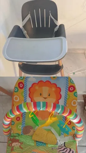 Vendo uma cadeira de alimentação e uma cadeira de descanso ! Os dois por 150..