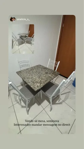 Mesa 4 cadeiras