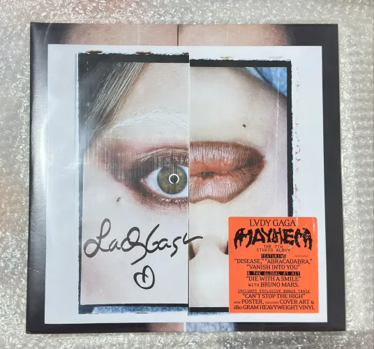 Lady Gaga MAYHEM Vinil Com Autógrafo