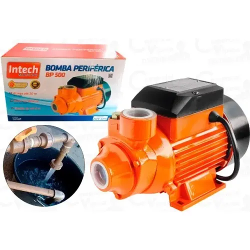 Bomba D´água Periférica 1/2 Hp Bp500 Intech Machine Cor-laranja 60Hz 220Vpuxa até 8 metros