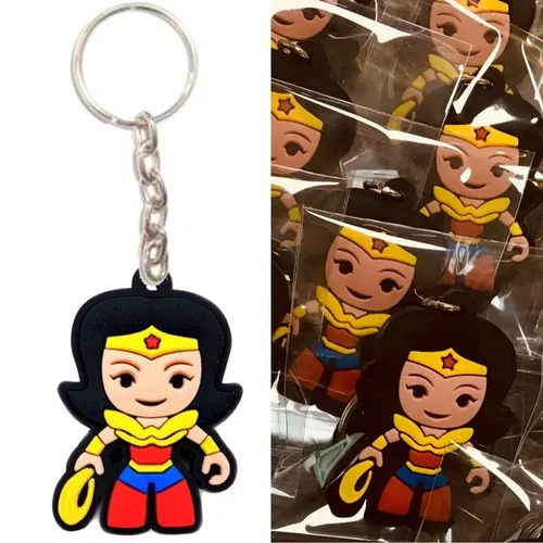 Chaveiro mulher maravilha e outros heróis