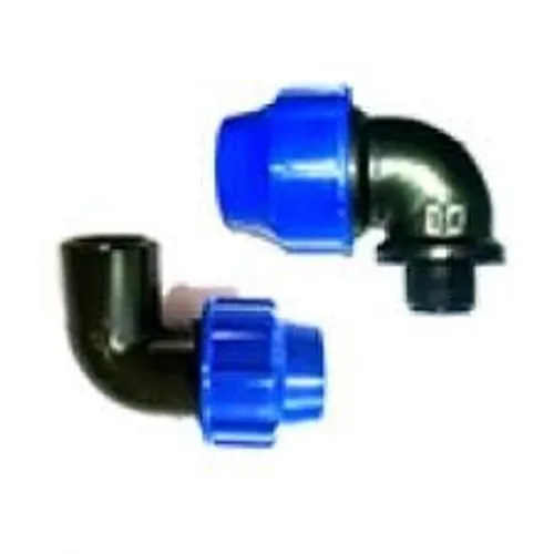 Cotovelo de compressão pp p pead x rosca femea 25 x 3/4 pn