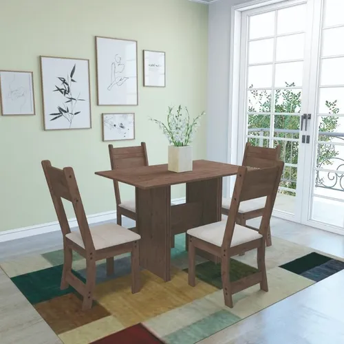 Sala mesa com 4 cadeiras 