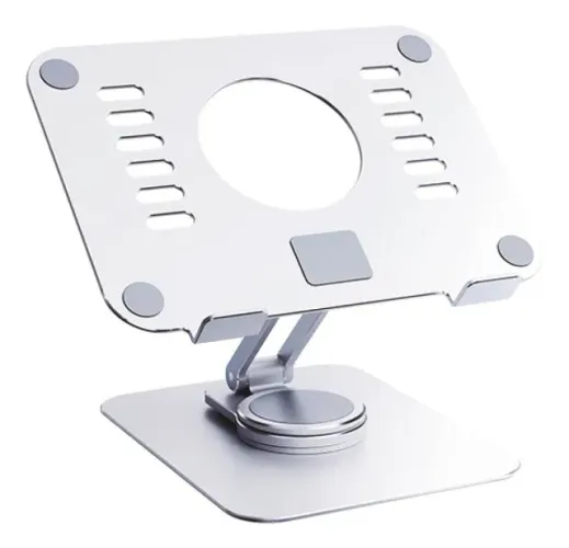 Suporte Para Tablet Acrílico E Alumínio Ajustável 360º Giratório