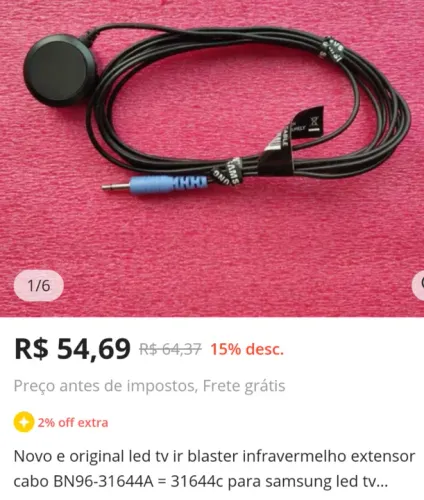 Extensor de sinal infravermelho samsung