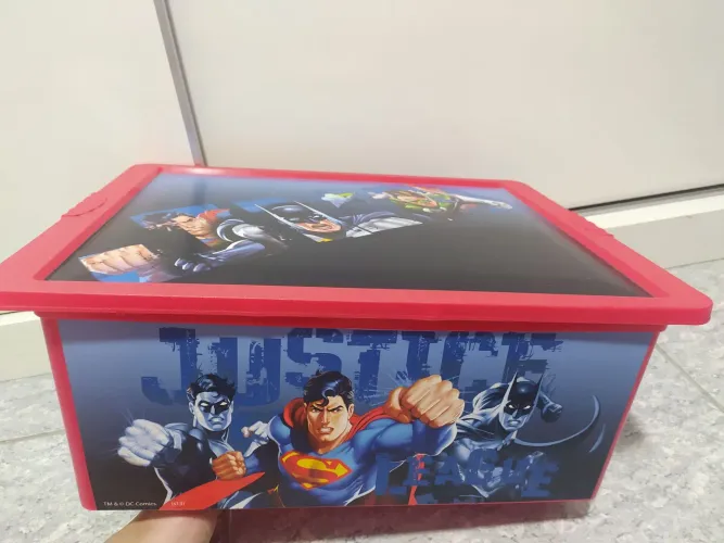 Caixa organizadora Liga da Justiça