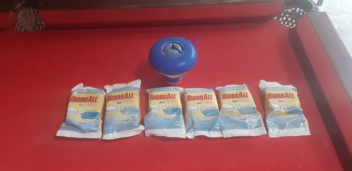 6 Pacotes de Pastilhas Tricloro Hidrall Penta 200g