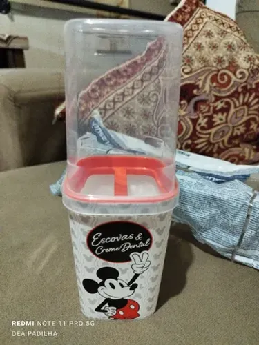 Porta Escova de Dentes e Pasta Mickey 