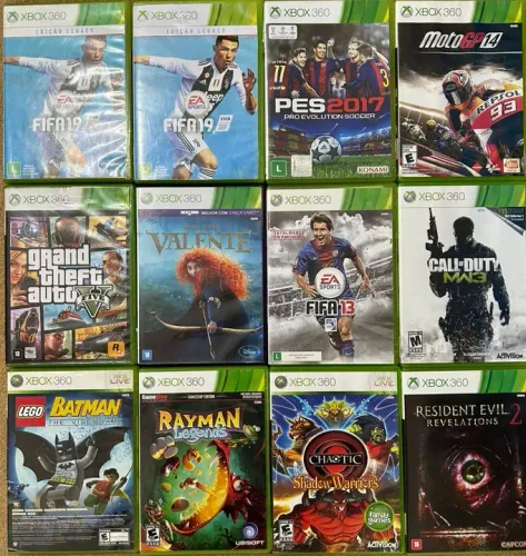 Jogos Xbox 360 mídia física original LEIA A DESCRIÇÃO
