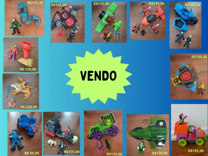 Brinquedos variados 