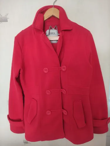 Studio si casaco flanelado G vermelho 