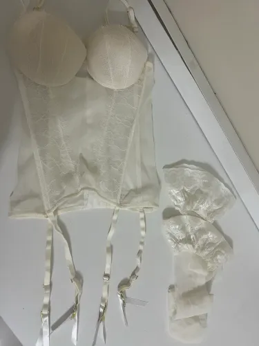 Conjunto Nupcial branco Loungerie