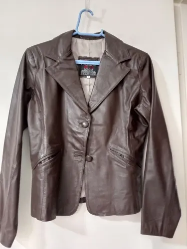 Jaqueta de Couro bovino Marrom