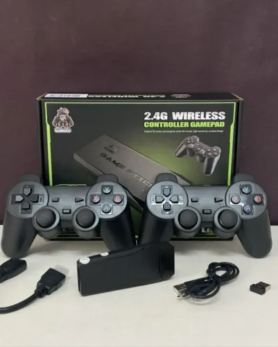 Video Game Stick Com Dois Contorles Sem Fio