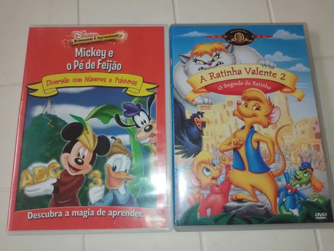 DVD Mickey e o Pé de Feijão + Ratinha Valente 2