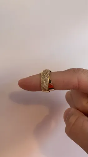 Anel de ouro 18k com Brilhantes