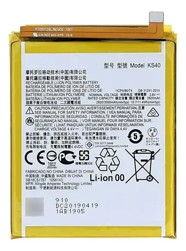 Bateria Motorola Moto E6 E6s E6i E6 Play Xt2029 Ks40