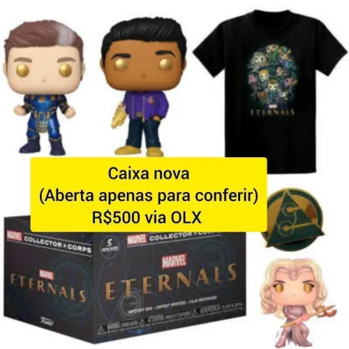 Caixa Funko Eternals Eternos Marvel Collector Corps Exclusiva 