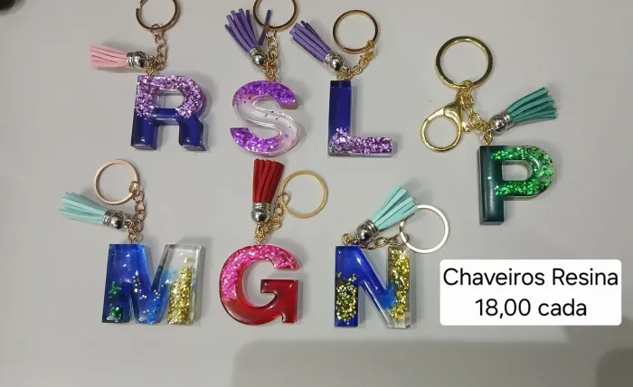Chaveiros Resina