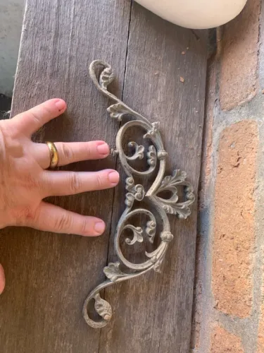  Arabesco Ornamentação para decoração - Peça em metal